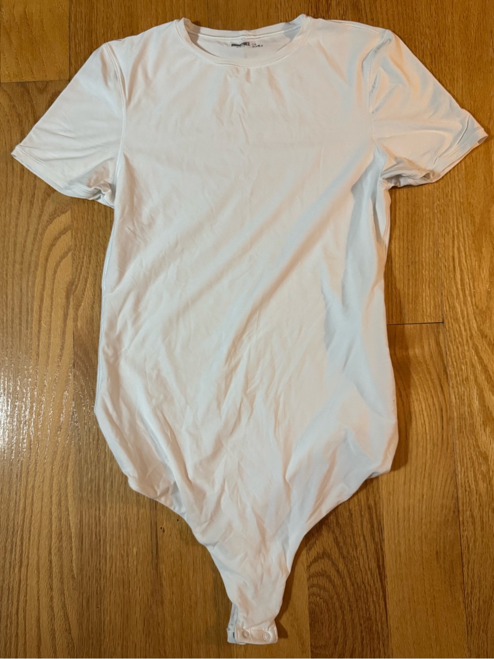 aerie White Short Sleeve Bodysuit